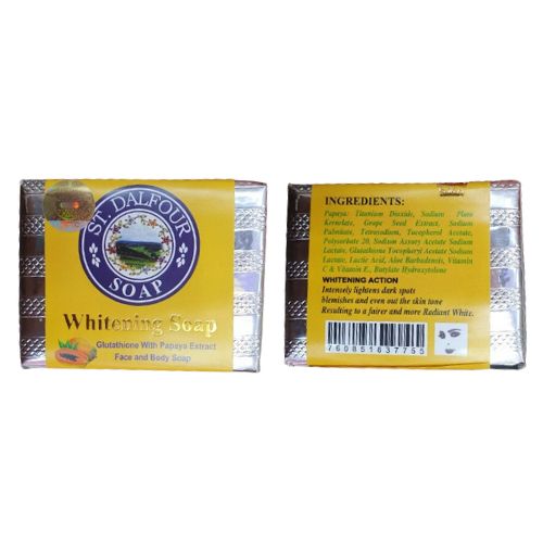 St Dalfour Whitening Soap with Papaya Extract Face and Body Soap - Skin Glow