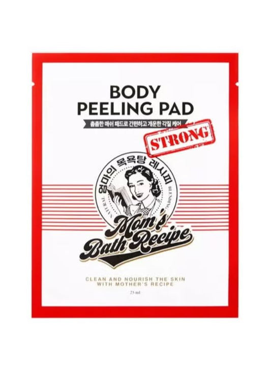 Mom’s Bath Recipe Body Peeling Pad Strong, All in One Bubble Body Wash & Scrub Gloves with Kelp & Biotics, 1 Sheet 25 ml - Skin Glow