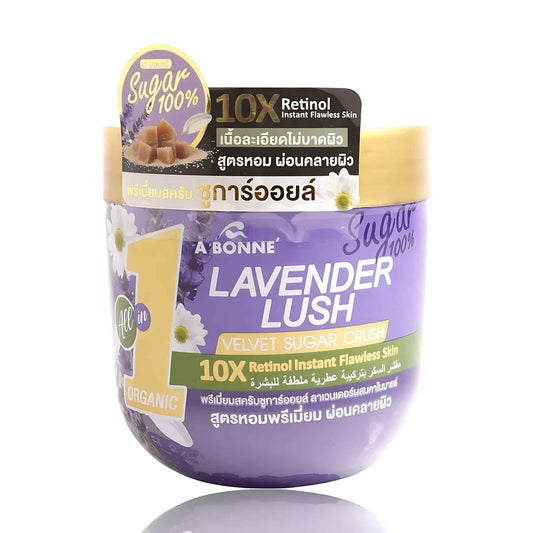 A Bonne Lavender Lush Velvet Sugar Crush – Premium Aromatic Body Scrub (600g)