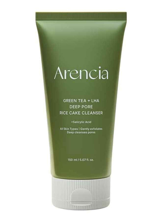 ARENCIA Salicylic Acid, Green Tea LHA Deep Pore Rice Cake Cleanser