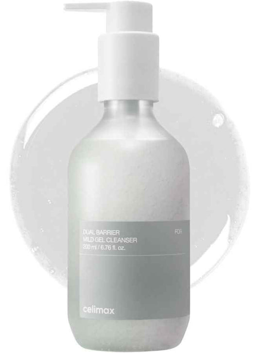 Dual Barrier Mild Gel Cleanser 200ml, with Ceramide, Facial Cleansing, Hydrating, Moisturizing, Soothing, Calming Face Wash