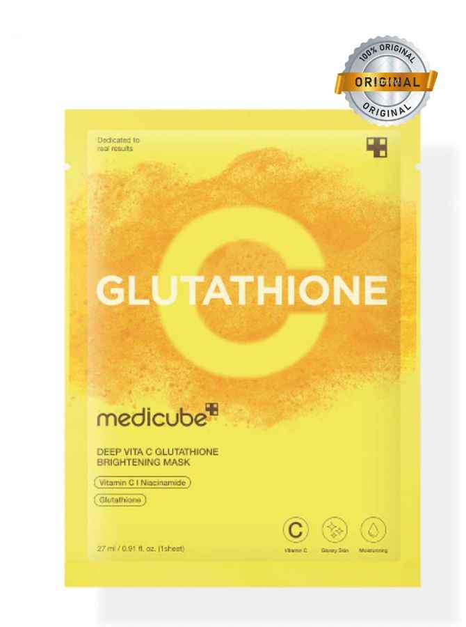 Medicube Deep Vita C Glutathione Brightening Mask 27ml (1 piece)