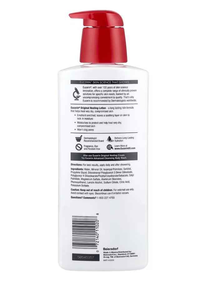 Eucerin Original Healing Rich Body Lotion, Body Lotion for Dry Skin, 16.9 Fl Oz Pump Bottle