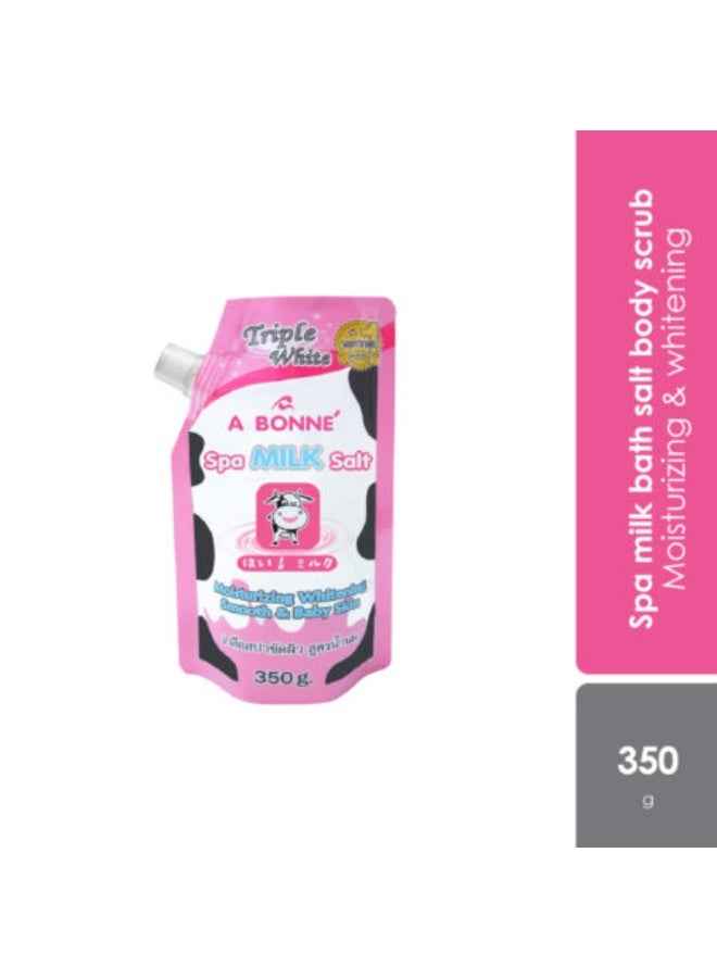 A Bonne Milk Salt Body Scrub – 350g | Thai Moisturizing Spa Salt for Glowing, Soft Skin