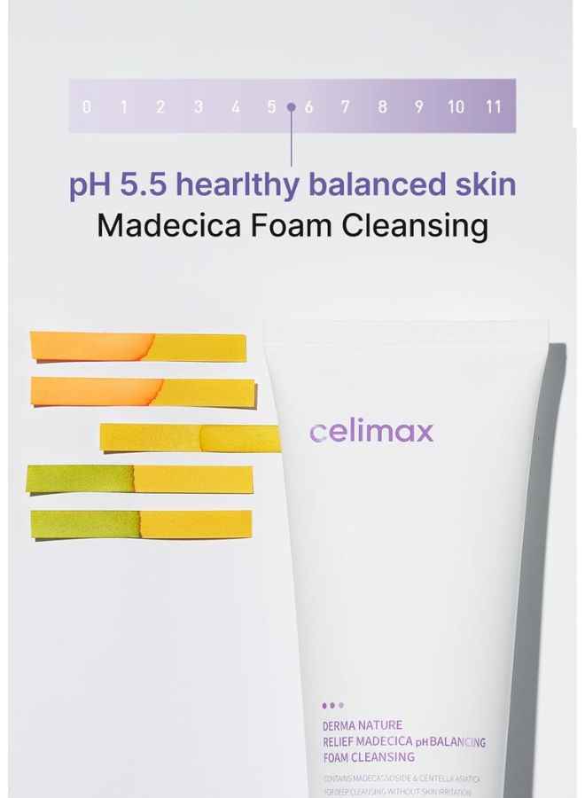 celimax Derma Nature Relief Madecica pH Balancing Foam Cleansing 150ml