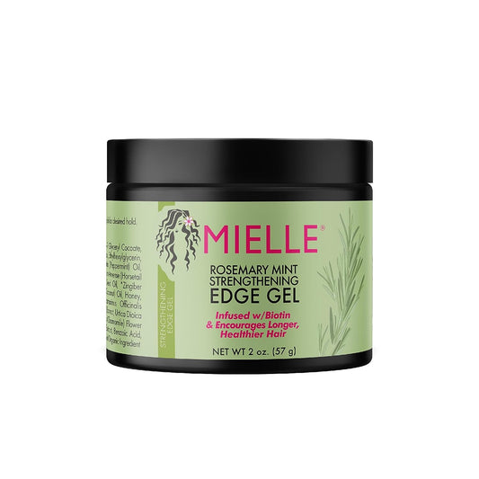 Mielle Organics Rosemary Mint Strengthening Edge Gel, Biotin & Essential Oil Hair Styling Treatment, 2 Ounces.