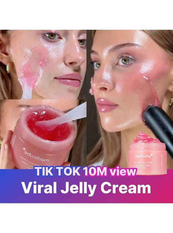 Medicube Collagen Jelly Cream- Niacinamide & Freeze-Dried Hydrolyzed Collagen - Boosts skin's barrier hydration and gives 24h Glow & Lifted Look