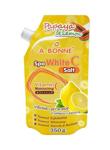 A Bonne Papaya & Lemon Spa Bath Salt – Exfoliating, Whitening & Smooth Skin Care, 350g