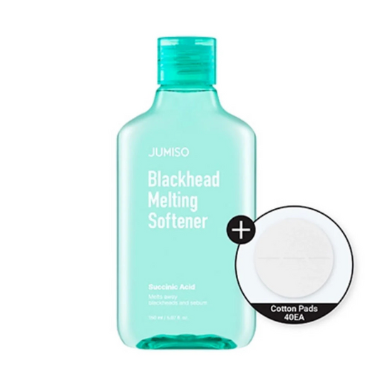Blackhead Melting Softener & Cotton Pad Set - 2 Pcs - Skin Glow