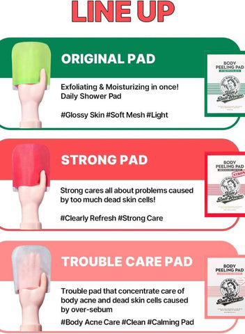 Mom’s Bath Recipe Body Peeling Pad Strong, All in One Bubble Body Wash & Scrub Gloves with Kelp & Biotics, 1 Sheet 25 ml - Skin Glow