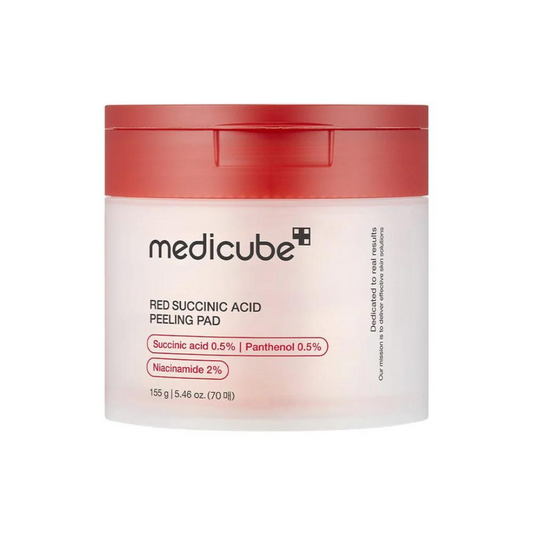 Red Succinic Acid Peeling Pad - 70 Pads - Skin Glow