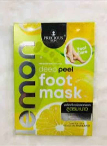 Precious Skin Lemon Deep Peel Foot Mask – Exfoliating, Softening & Smooth Feet Care
