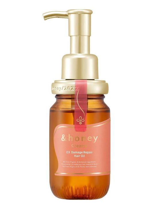 & Honey Creamy EX Damage Repair Hair Oil 3.0 ""Thick Honey Beauty for Damaged Hair"" 3.4 fl oz (100 ml) &Honey